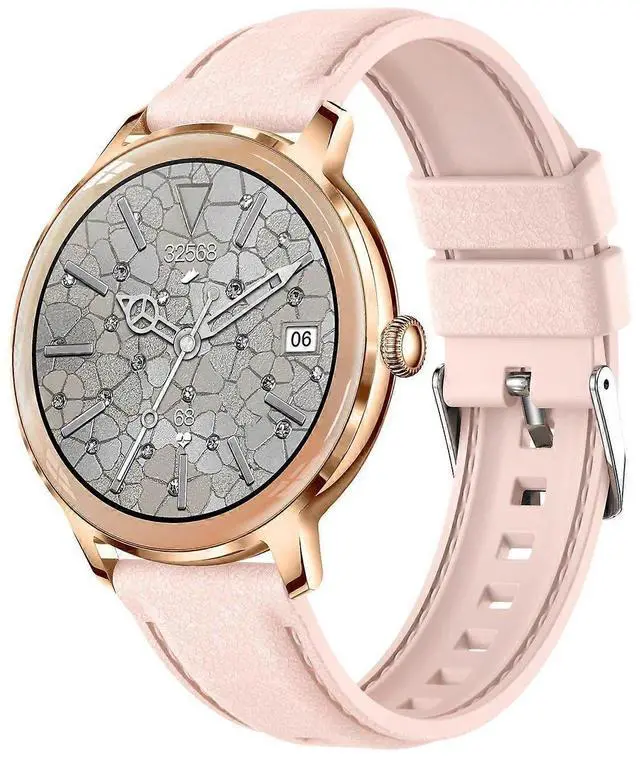 Main image of Ecocleanpath Smartwatch 1.32" AMOLED, IP67 Waterproof, Heart Rate & Sleep Tracker, Pink