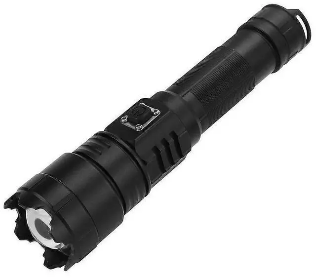 Main image of Ecocleanpath XHP70 Super Bright LED Flashlight, USB Rechargeable & Waterproof Torch for Camping, Hiking, Cycling (Black)