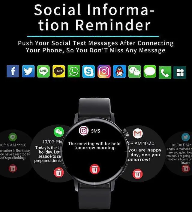 Alt view image 2 of 5 - Ecocleanpath F22R Smart Sports Watch, 1.32" HD Round Screen, 24/7 Health Monitoring, Voice Call, Champagne Gold