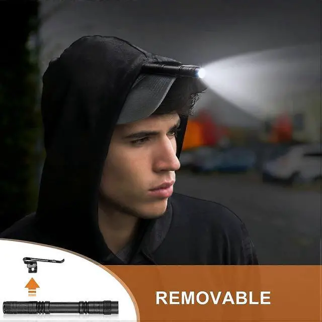 Alt view image 5 of 5 - Ecocleanpath 10-Pack Mini LED Pen Flashlight with Clip - Waterproof Pocket Light for Camping, Emergency & Outdoor Use