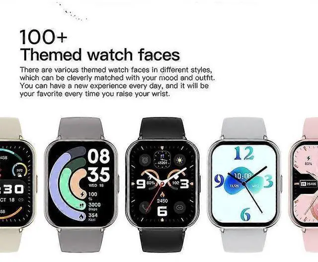 Alt view image 3 of 5 - Ecocleanpath Smartwatch Z169 1.83" Bluetooth Calling, 123 Sport Modes, Blood Oxygen Monitor (Black)