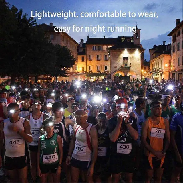 Alt view image 5 of 5 - Ecocleanpath 500 Lumen Rechargeable Headlamp, 5 Modes with Red Light, IPX5 Waterproof Headlight for Camping & Outdoor