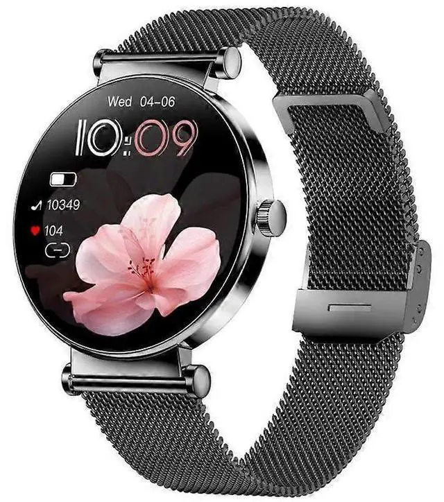 Main image of Ecocleanpath Smartwatch Y16: 1.32" AMOLED Ultra Slim, Bluetooth Calling, Health & Fitness Tracker (Black)