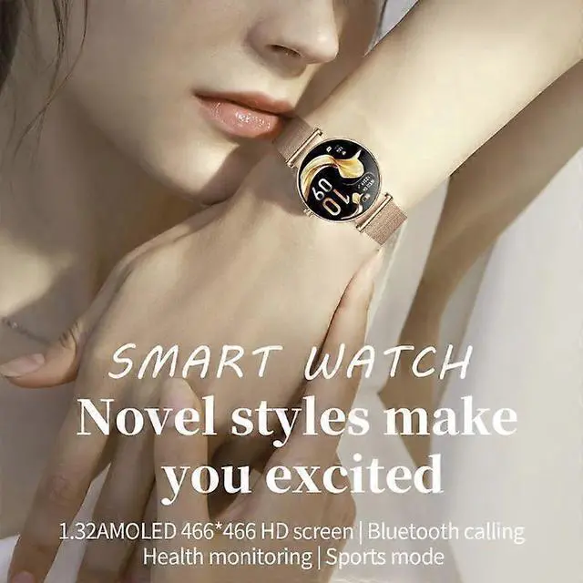 Alt view image 2 of 5 - Ecocleanpath Smartwatch Y16: 1.32" AMOLED Ultra Slim, Bluetooth Calling, Health & Fitness Tracker (Black)