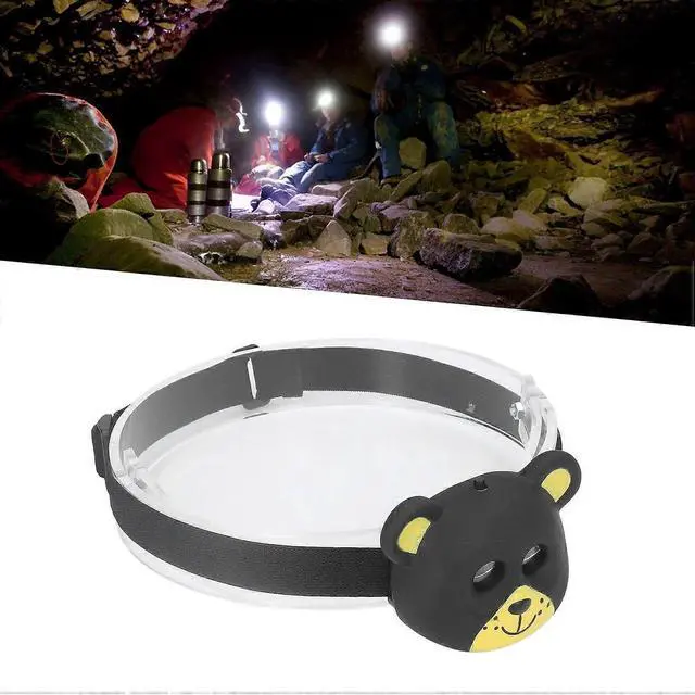 Alt view image 5 of 5 - Ecocleanpath Cute Bear LED Headlamp for Kids - 2 Light Modes, Lightweight Animal Flashlight for Camping & Play