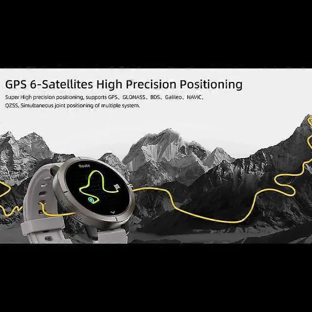 Alt view image 3 of 5 - Ecocleanpath DM76 GPS Smartwatch, 5ATM Waterproof AMOLED Sports Watch with 170+ Modes (Grey)