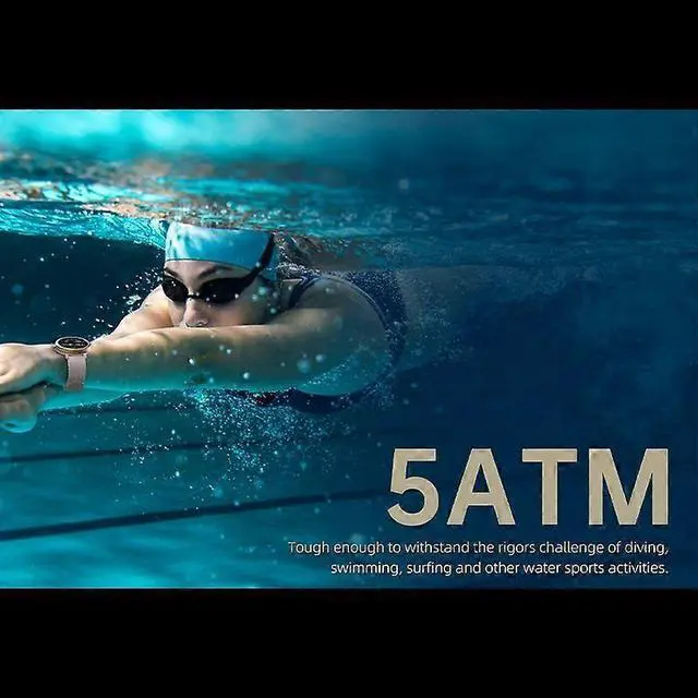 Alt view image 5 of 5 - Ecocleanpath DM76 GPS Smartwatch, 5ATM Waterproof AMOLED Sports Watch with 170+ Modes (Grey)