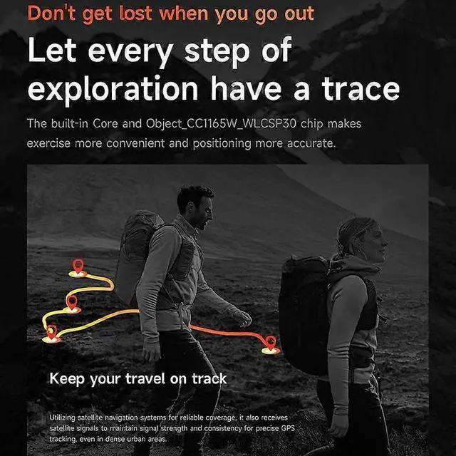 Alt view image 3 of 5 - Ecocleanpath KC91 Smartwatch 1.39" GPS AI Dial GPT 3ATM Waterproof Fitness Tracker Pink