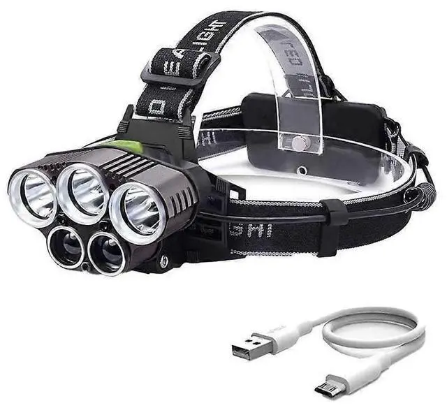 Main image of Ecocleanpath 2025 Upgrade LED Headlamp Rechargeable, 25000 Lumen 6 Modes with Red/White Light, IPX5 Waterproof Head Flashlight