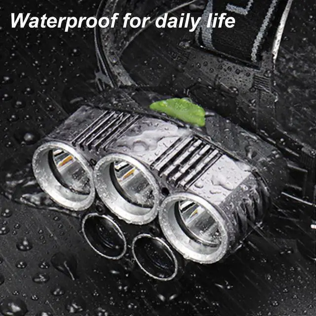 Alt view image 5 of 5 - Ecocleanpath 2025 Upgrade LED Headlamp Rechargeable, 25000 Lumen 6 Modes with Red/White Light, IPX5 Waterproof Head Flashlight