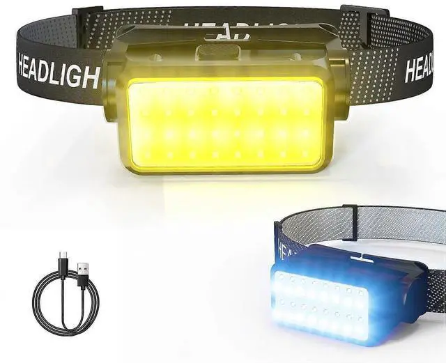 Main image of Ecocleanpath 1200 Lumen Rechargeable LED Headlamp, Hard Hat Light, IPX4 Waterproof for Camping & Work