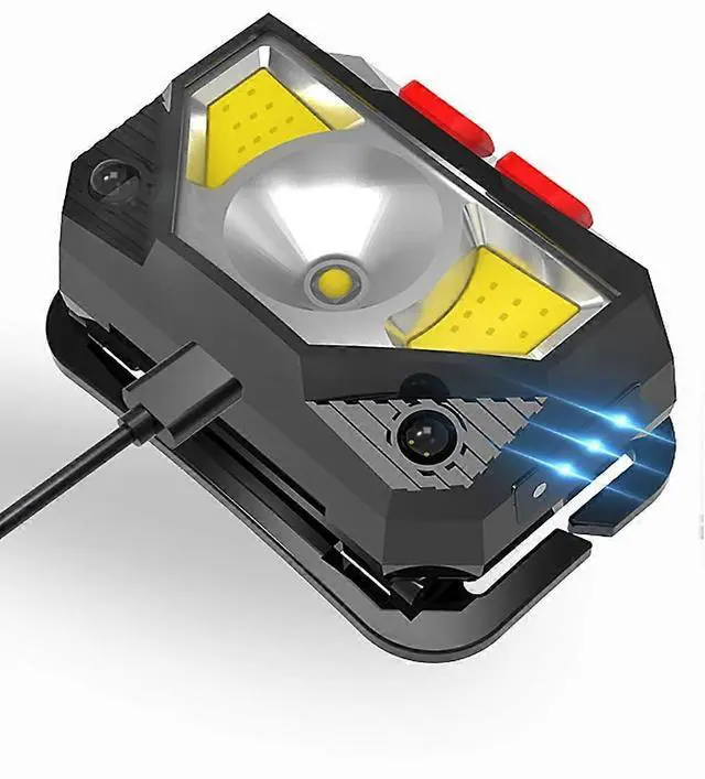 Alt view image 2 of 5 - Ecocleanpath Rechargeable LED Headlamp, 1000 Lumen Ultra-Bright, 8 Modes, Waterproof, Motion Sensor (Black)