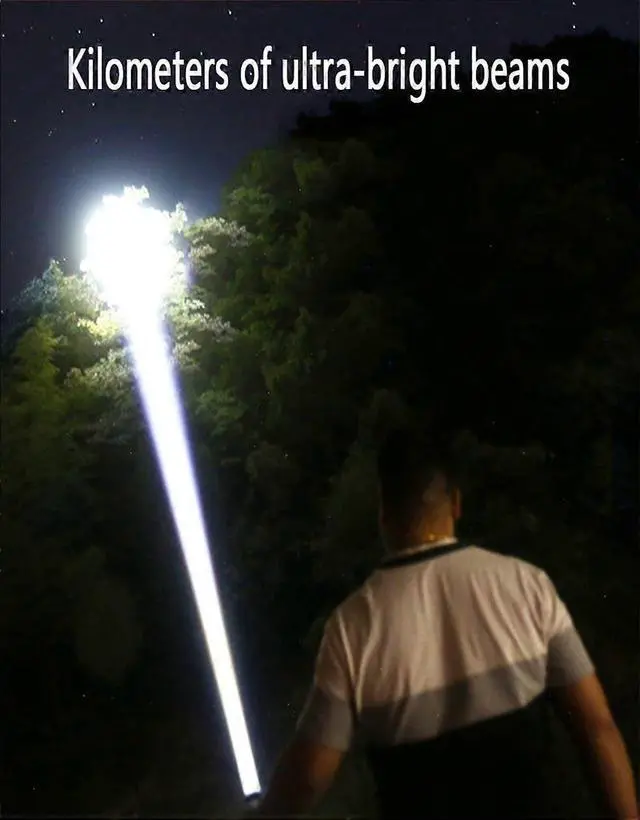 Alt view image 5 of 5 - Ecocleanpath 2-Pack Rechargeable LED Tactical Flashlight, 3 Modes, Zoom, LCD Power Display, Type-C Fast Charging