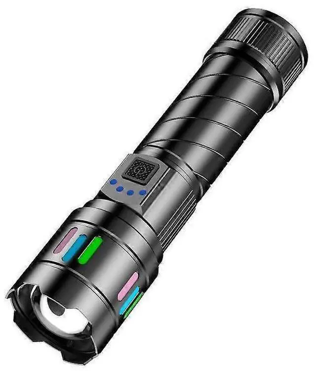 Main image of Ecocleanpath 2025 Super Bright 13-Mode Zoomable LED Flashlight, IP67 Waterproof Tactical Light with Long Battery Life