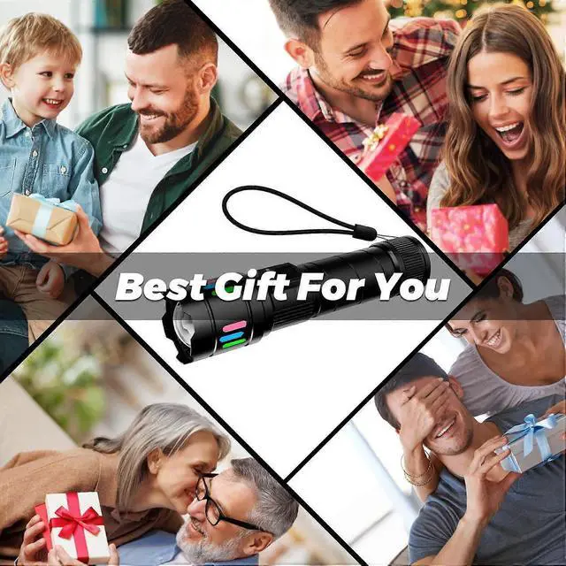 Alt view image 4 of 5 - Ecocleanpath 2025 Super Bright 13-Mode Zoomable LED Flashlight, IP67 Waterproof Tactical Light with Long Battery Life