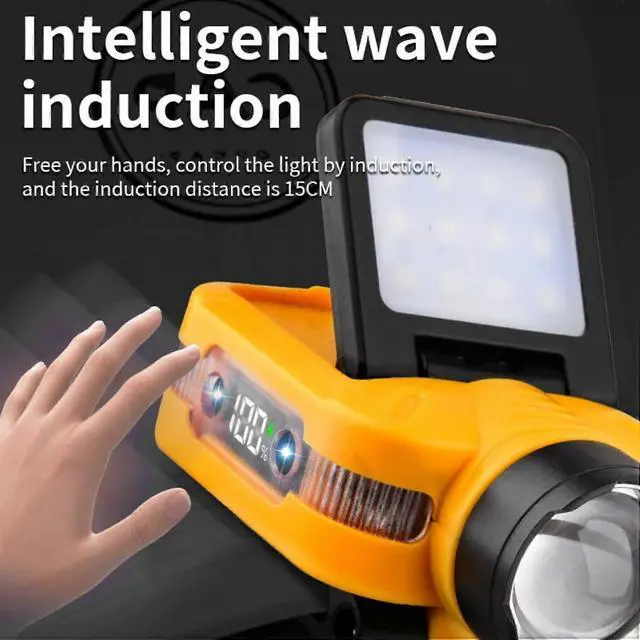 Alt view image 5 of 5 - Ecocleanpath 400 Lumens Rechargeable LED Headlamp with Wave Sensor, Waterproof Hat Light for Hands-Free Use