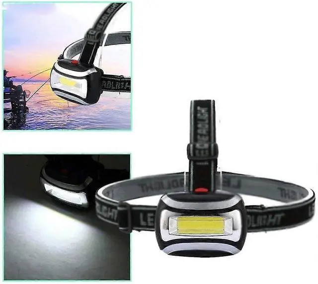 Alt view image 5 of 5 - Ecocleanpath 600 Lumen LED Headlamp - 3W Waterproof Mini Flashlight for Camping & Hiking (Black)