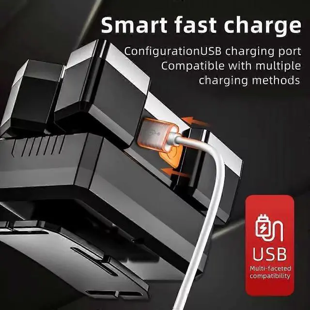 Alt view image 4 of 5 - Ecocleanpath 2-Pack Rechargeable LED Headlamp, Super Bright Waterproof Headlight for Camping & Outdoor (Blue)