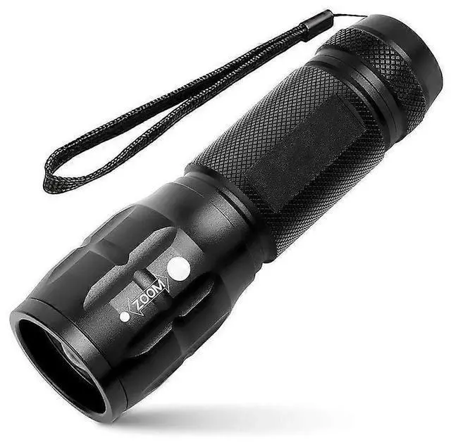 Main image of Ecocleanpath 140 Lumen LED Zoom Flashlight, Waterproof IPX4, Compact & Bright for Outdoor (Black)