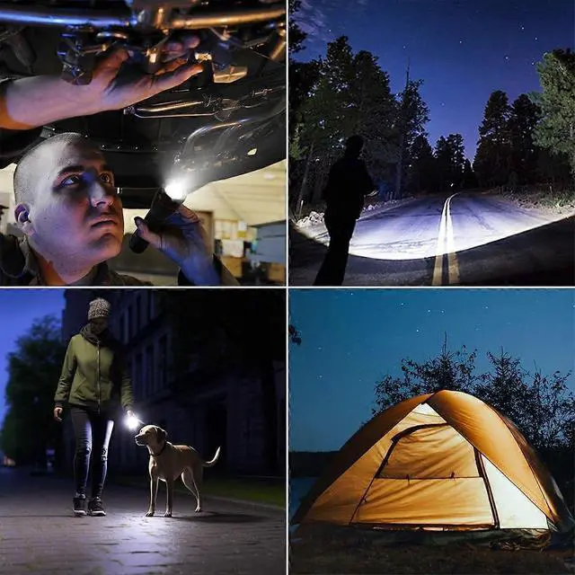 Alt view image 5 of 5 - Ecocleanpath 140 Lumen LED Zoom Flashlight, Waterproof IPX4, Compact & Bright for Outdoor (Black)