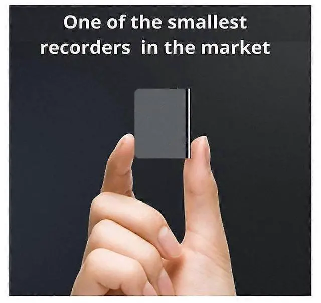 Alt view image 2 of 5 - Ecocleanpath 32GB Mini Voice Recorder, Voice Activated, 15 Days Standby, HD Noise Cancellation, Black