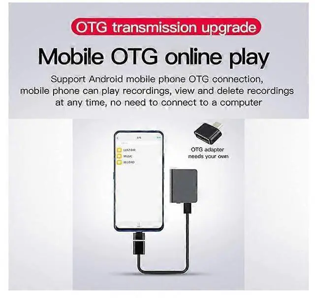 Alt view image 5 of 5 - Ecocleanpath 32GB Mini Voice Recorder, Voice Activated, 15 Days Standby, HD Noise Cancellation, Black