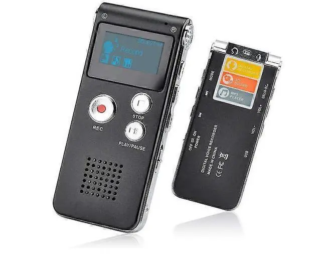 Alt view image 2 of 5 - Ecocleanpath 8GB USB Rechargeable Voice Recorder with MP3 Player, 30+ Hrs Recording, Noise Reduction (Black)