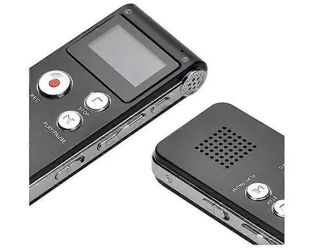 Alt view image 3 of 5 - Ecocleanpath 8GB USB Rechargeable Voice Recorder with MP3 Player, 30+ Hrs Recording, Noise Reduction (Black)