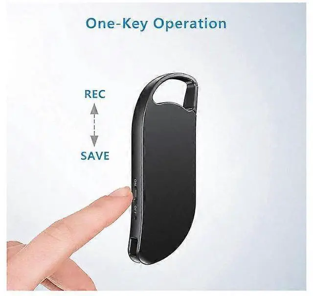 Alt view image 3 of 5 - Ecocleanpath 64GB Voice Activated Recorder for Lectures & Meetings, 750H Recording, One-Click Operation (Black)