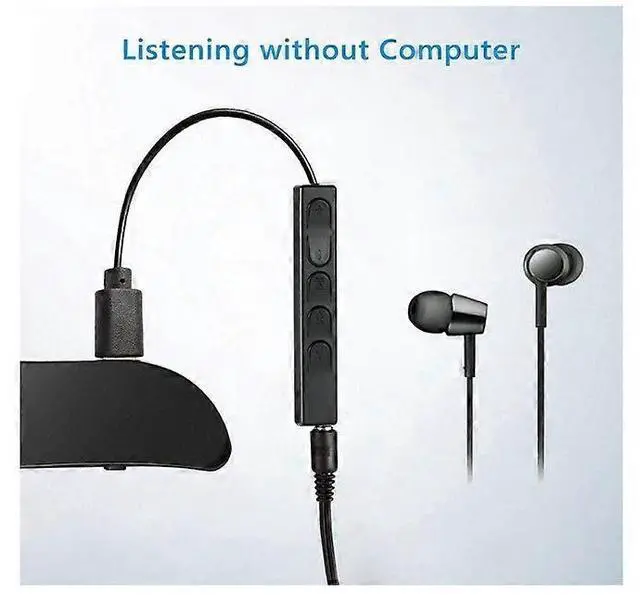 Alt view image 5 of 5 - Ecocleanpath 64GB Voice Activated Recorder for Lectures & Meetings, 750H Recording, One-Click Operation (Black)