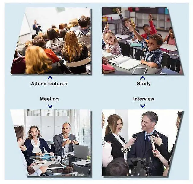 Alt view image 3 of 5 - Ecocleanpath 64GB Portable Voice Recorder with MP3 Player & USB Flash Drive, HD Stereo Recording, Rechargeable (Black)