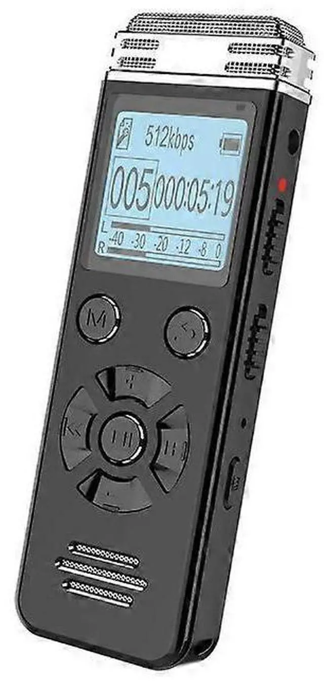 Main image of Ecocleanpath Digital Voice Recorder 32GB - Noise Canceling, USB Rechargeable for Lectures & Meetings (Black)