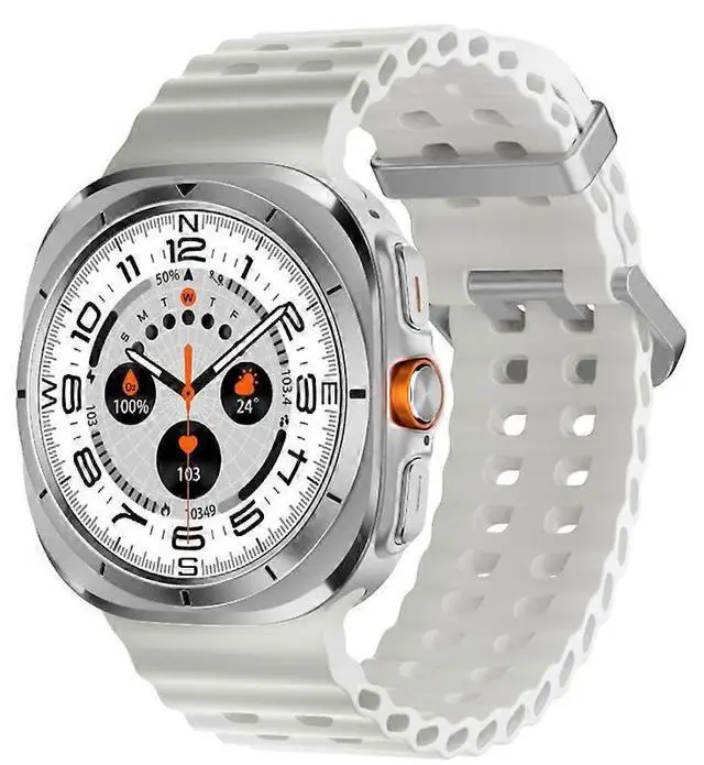 Main image of Ecocleanpath Smartwatch with Bluetooth Calling, Heart Rate & Blood Pressure Monitor, 100+ Sport Modes, White