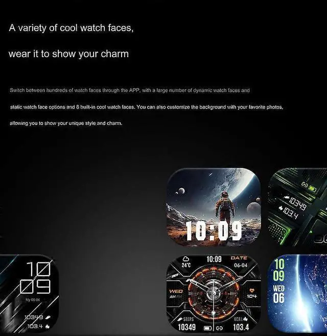 Alt view image 3 of 5 - Ecocleanpath Smartwatch with Bluetooth Calling, Heart Rate & Blood Oxygen Monitor, Multi-Sport Modes, Flashlight (Orange)