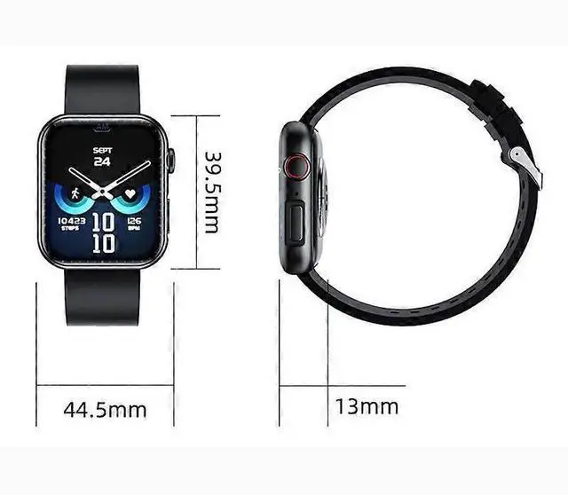 Alt view image 2 of 5 - Ecocleanpath Silver Smartwatch with Bluetooth Calling, 1.91" Display, Heart Rate & Blood Pressure Monitor