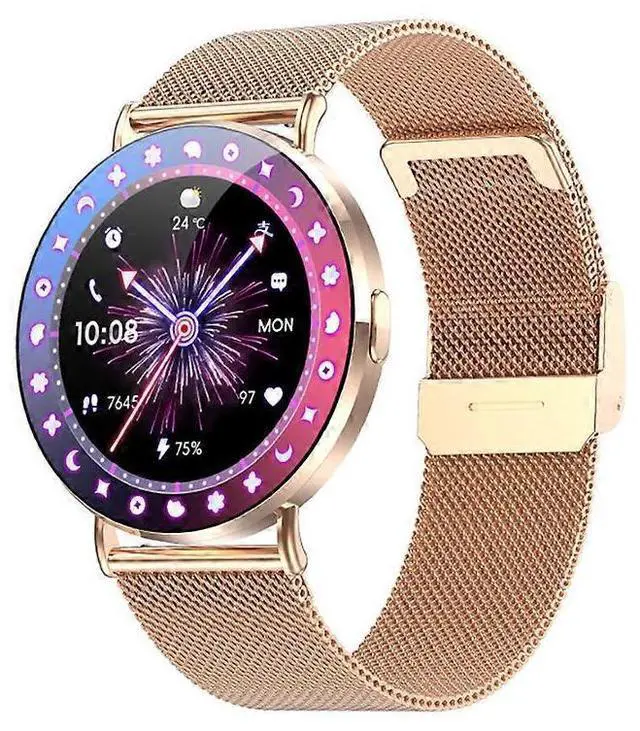 Main image of Ecocleanpath Smartwatch with Bluetooth Calling, AMOLED Display, 100+ Sports Modes, Heart Rate & BP Monitor (Rose)