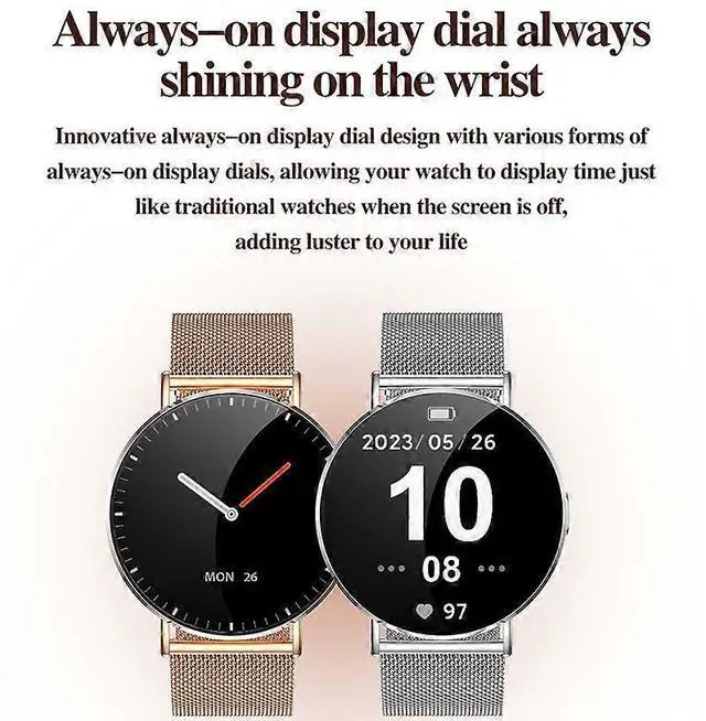 Alt view image 5 of 5 - Ecocleanpath Smartwatch with Bluetooth Calling, AMOLED Display, 100+ Sports Modes, Heart Rate & BP Monitor (Rose)