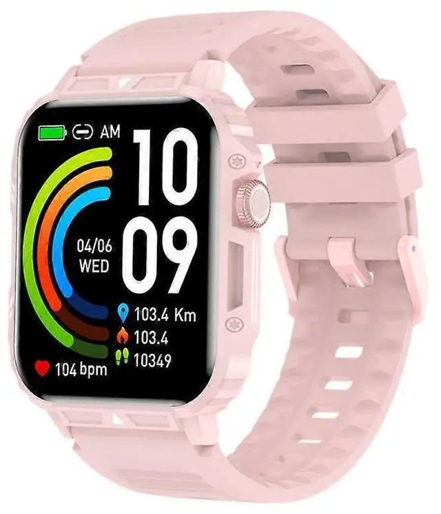 Main image of Ecocleanpath Smart Watch with Bluetooth Calling, Heart Rate & Blood Pressure Monitor, 100+ Sports Modes, 1.95" HD Display (Pink)