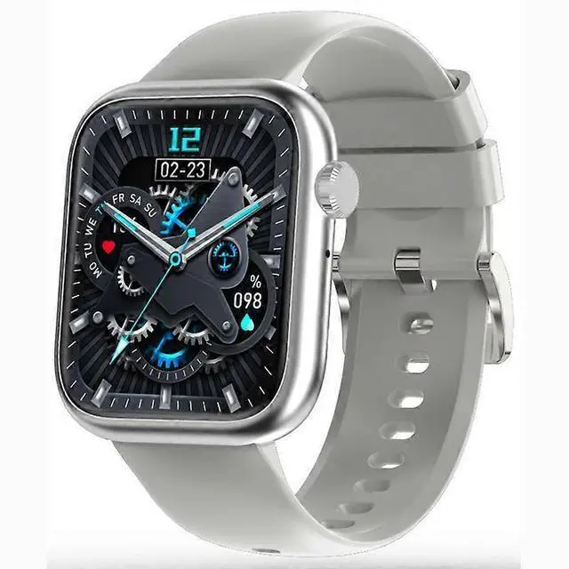 Main image of Ecocleanpath Smartwatch with Bluetooth Calling, 123 Sports Modes, Heart Rate & Blood Oxygen Monitor, 1.83" HD Display (Silver)