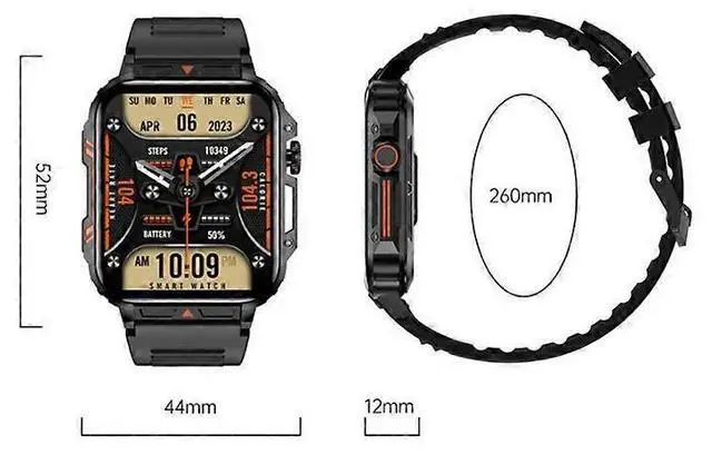 Alt view image 2 of 5 - Ecocleanpath Smart Watch with Bluetooth Calling, Heart Rate & Blood Pressure Monitor, 100+ Sports Modes, White