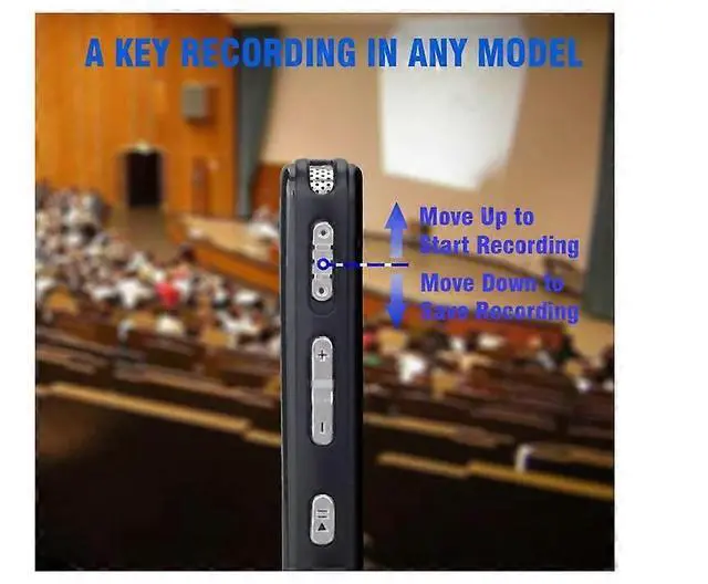 Alt view image 3 of 5 - Ecocleanpath Rofessional 16GB Voice Activated Smart Pen Recorder, Hifi MP3 Player for Lectures & Meetings (Black)