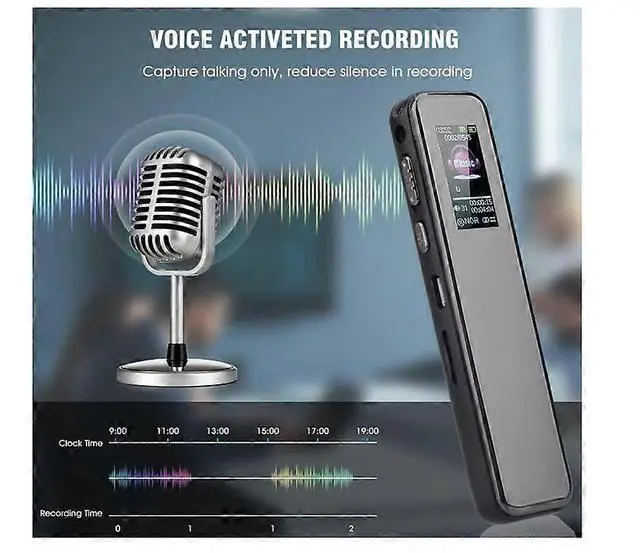 Alt view image 4 of 5 - Ecocleanpath Rofessional 16GB Voice Activated Smart Pen Recorder, Hifi MP3 Player for Lectures & Meetings (Black)