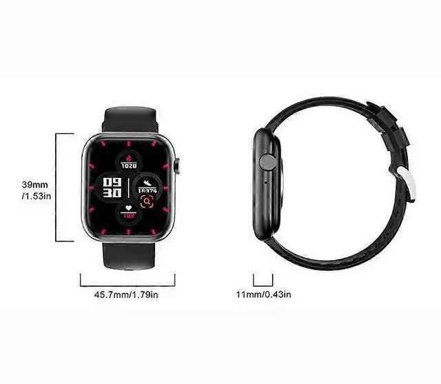 Alt view image 2 of 5 - Ecocleanpath Smartwatch with Bluetooth Calling, 123 Sports Modes, Heart Rate & Blood Oxygen Monitor, 1.83" HD Display (Silver)