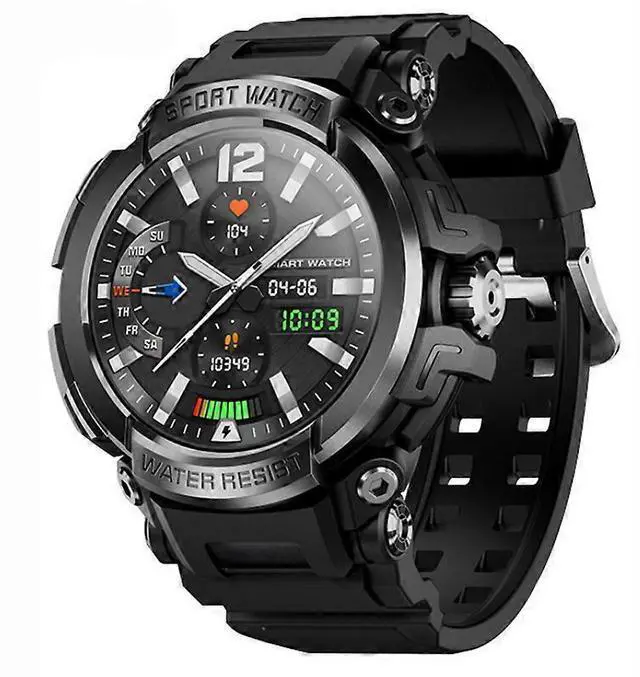 Main image of Ecocleanpath Smartwatch with Bluetooth HD Calling, Blood Oxygen & Heart Rate Monitor, 1.5" IPS Screen, Multiple Sports Modes (Black)