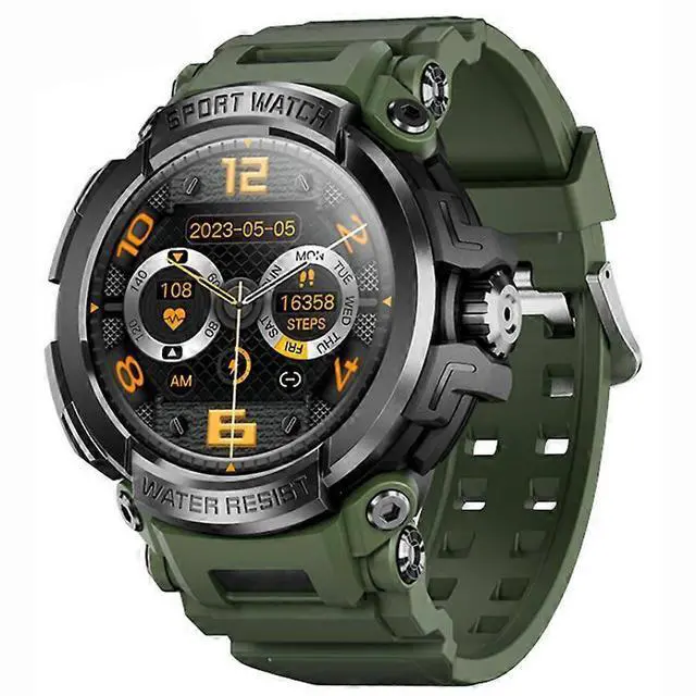Main image of Ecocleanpath Smartwatch with Bluetooth HD Calling, Blood Oxygen & Heart Rate Monitor, 1.5" IPS Screen, Green