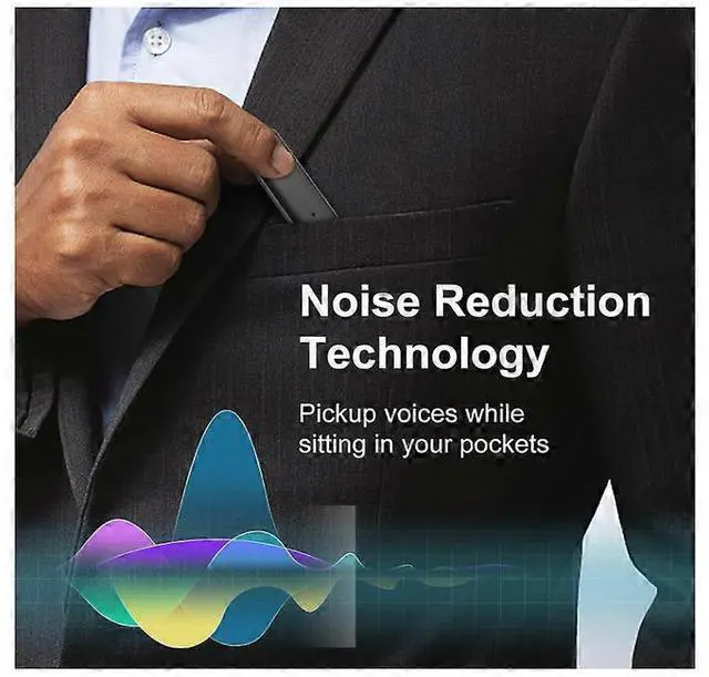 Alt view image 5 of 5 - Ecocleanpath 64GB Voice Recorder with Noise Cancellation, 768H Recording, Rechargeable Dictaphone for Lectures & Meetings (Black)