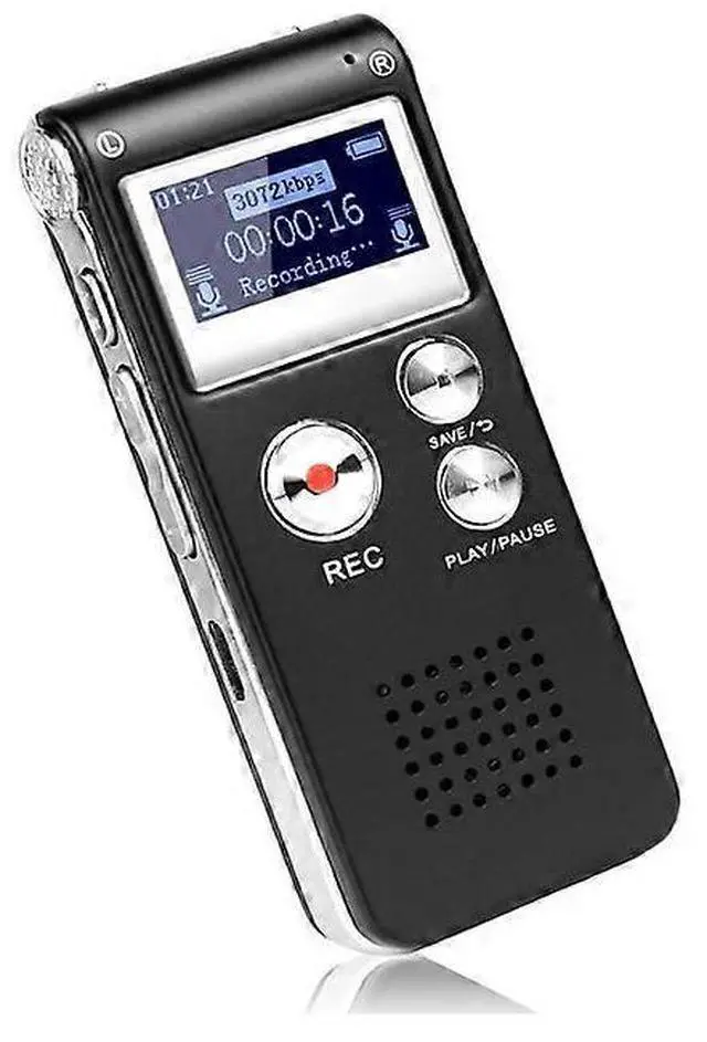 Main image of Ecocleanpath Digital Voice Recorder 3072kbps HD with Voice Activation & Noise Reduction, 30H Battery, Black