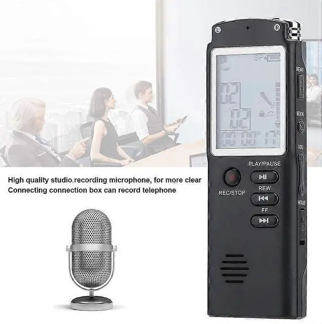 Alt view image 4 of 5 - Ecocleanpath 8GB USB Recording Pen - Professional Digital Audio Recorder with WAV/MP3, Black