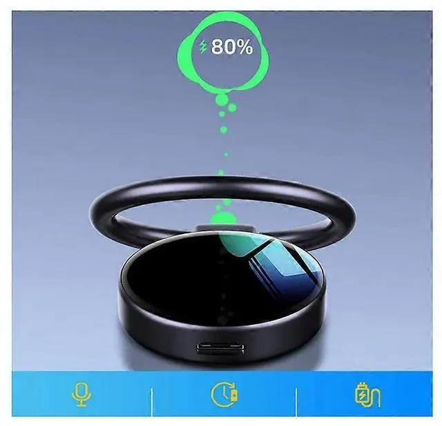 Alt view image 3 of 5 - Ecocleanpath 32GB Black Voice Activated Recorder - HD Noise Reduction Keyring MP3 for Study, Meeting, Interview