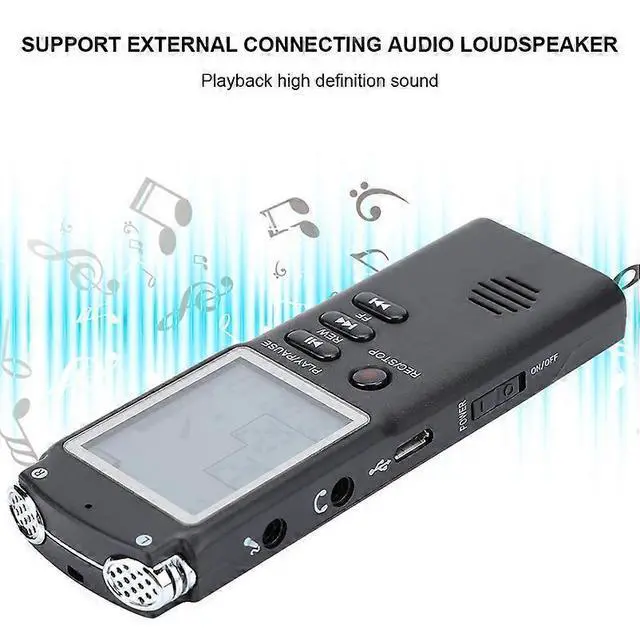 Alt view image 5 of 5 - Ecocleanpath 8GB USB Recording Pen - Professional Digital Audio Recorder with WAV/MP3, Black